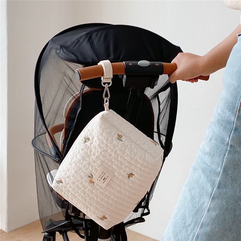 Sac Organisateur Élégant pour Poussette – Rangement Couches et Accessoires Bébé