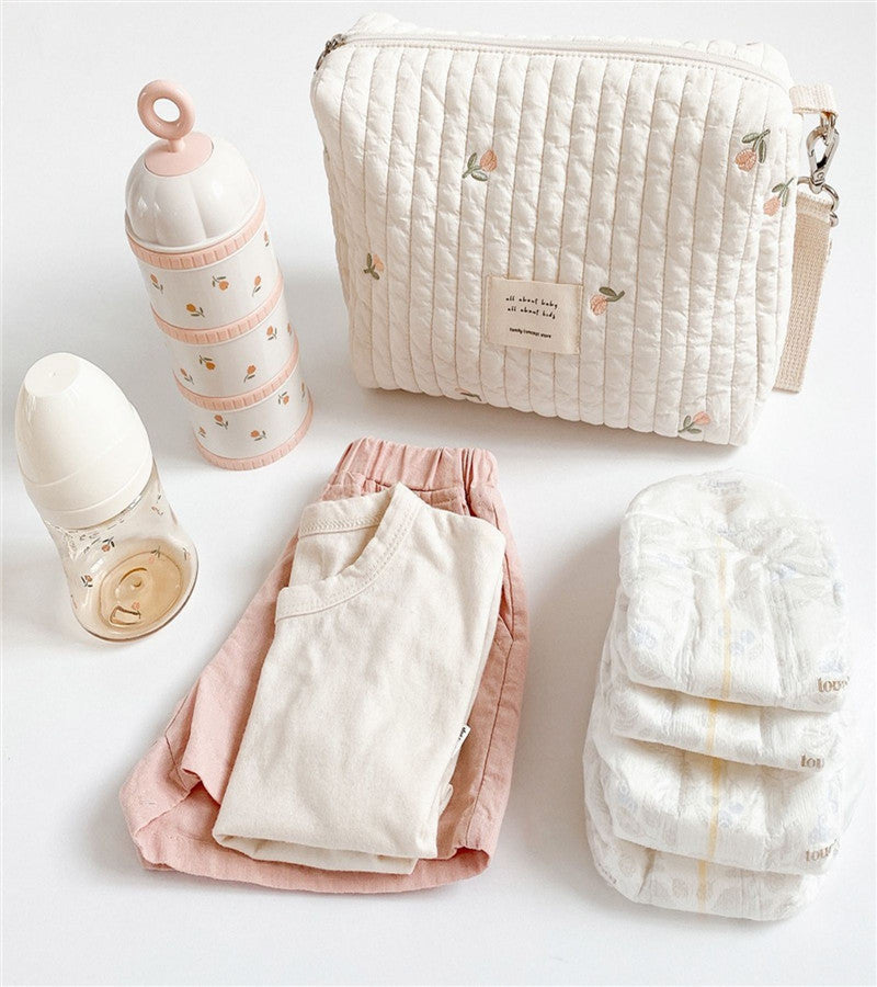 Sac Organisateur Élégant pour Poussette – Rangement Couches et Accessoires Bébé