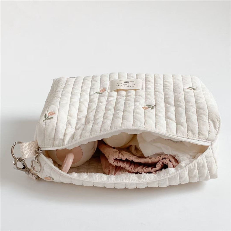 Sac Organisateur Élégant pour Poussette – Rangement Couches et Accessoires Bébé