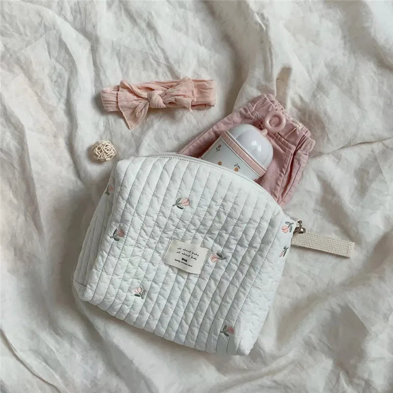 Sac Organisateur Élégant pour Poussette – Rangement Couches et Accessoires Bébé