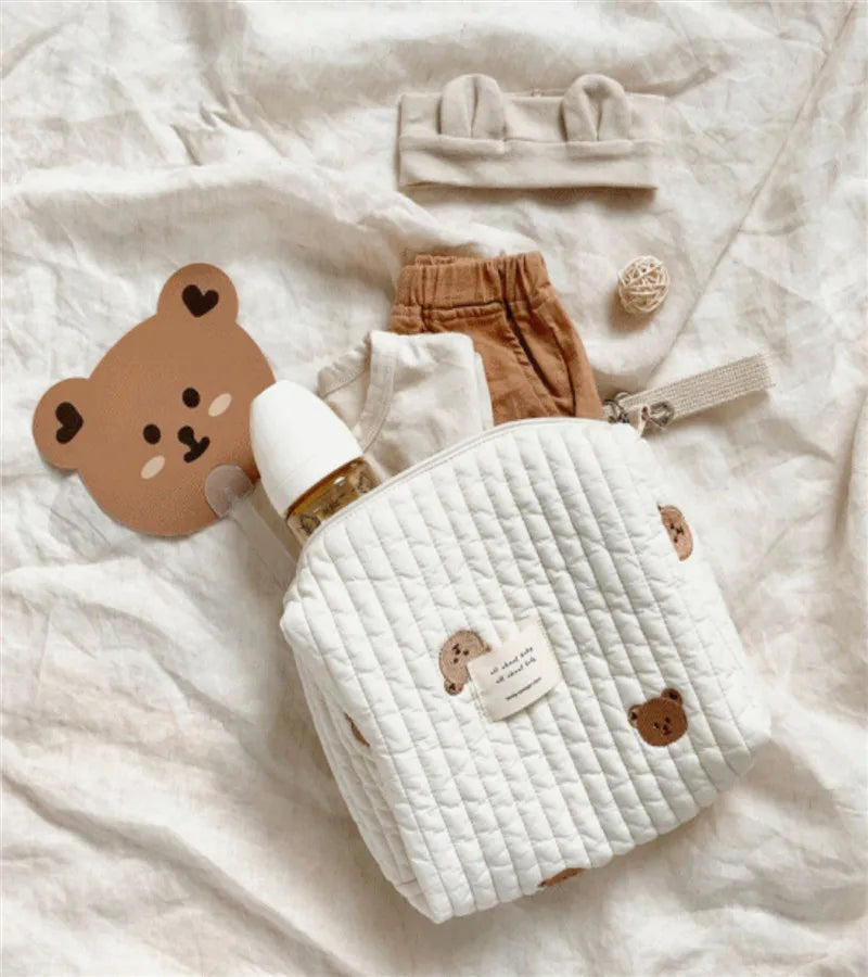 Sac Organisateur Élégant pour Poussette – Rangement Couches et Accessoires Bébé