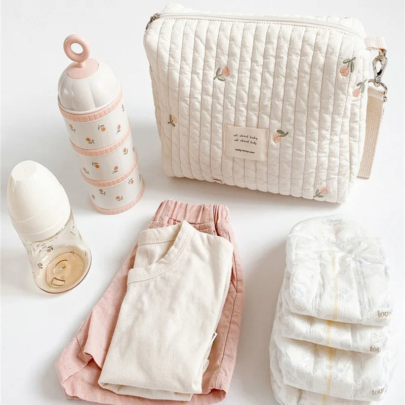 Sac Organisateur Élégant pour Poussette – Rangement Couches et Accessoires Bébé