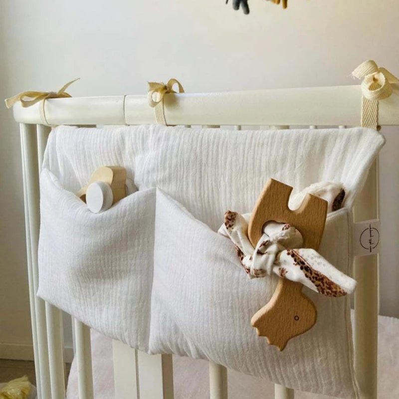 Organiseur de Lit Bébé - Rangement Élégant et Pratique