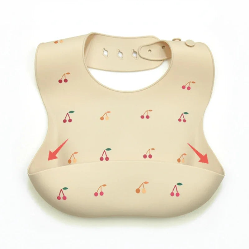 Bavoirs Élégants en Silicone - Collection Tendresse Pastel