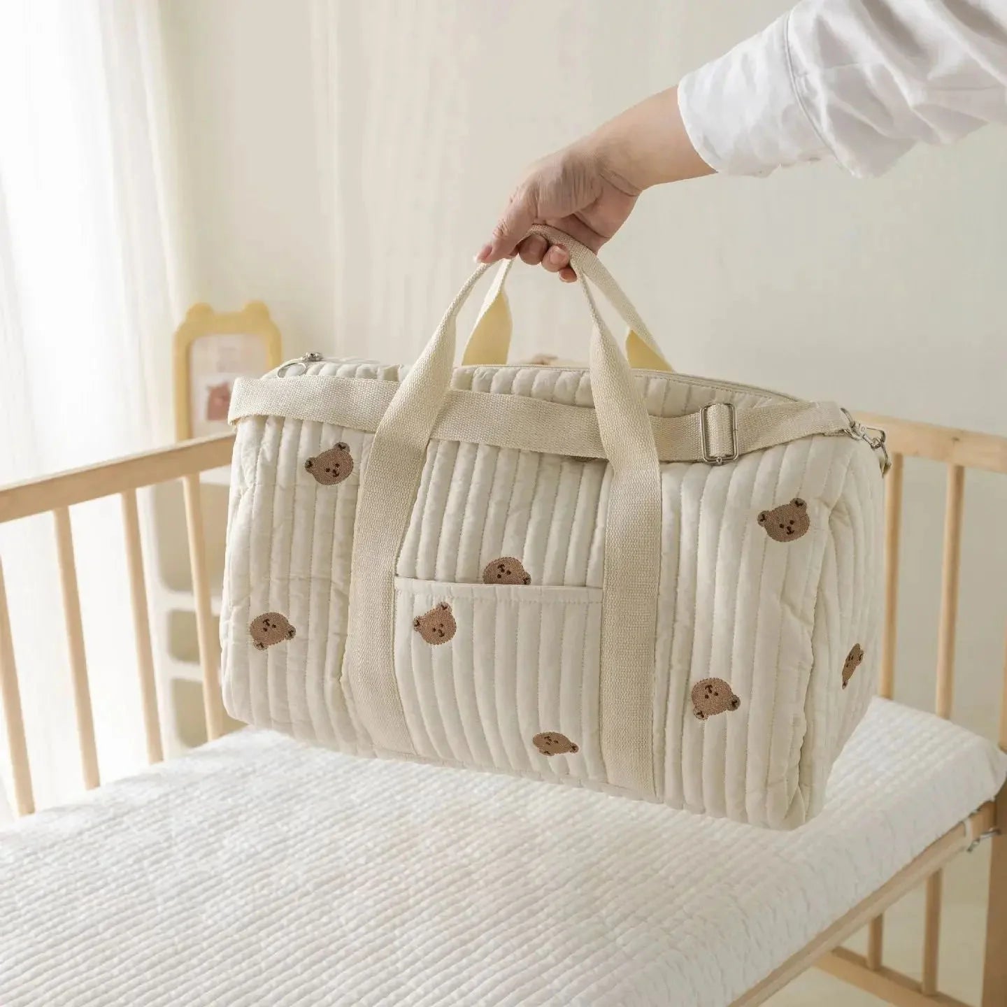 Sac de Maternité Élégant - Grande Capacité et Organisation Parfaite