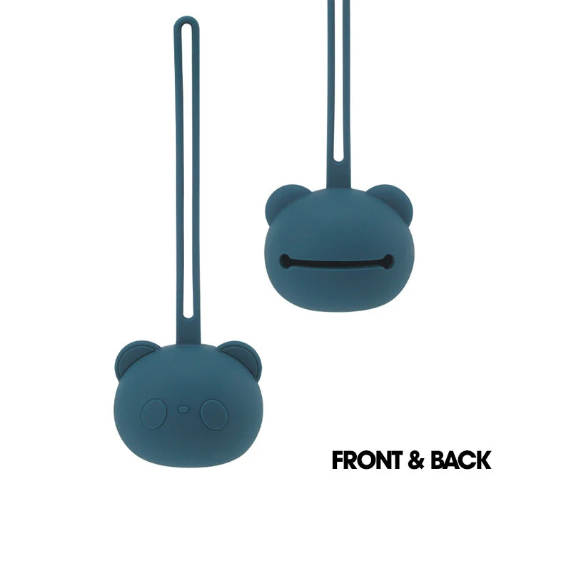 Porte-Tétine Élégant en Silicone – Couleurs Pastel