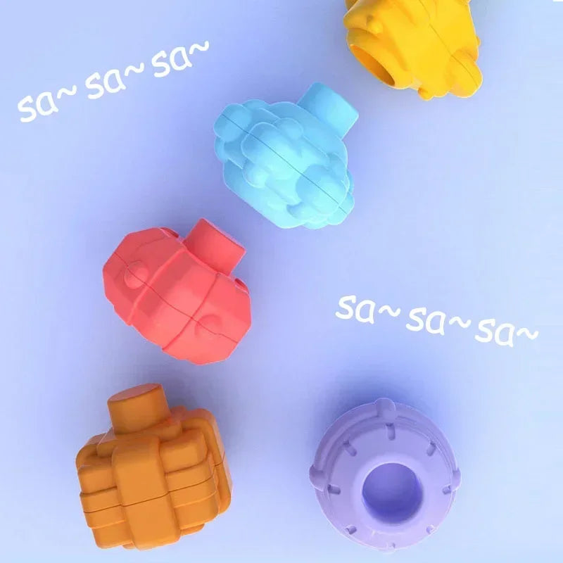jouet d’Éveil Sensorielle Montessori – Arc-en-Ciel