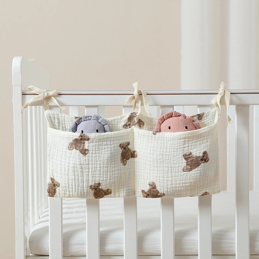 Organiseur de Lit Bébé - Rangement Élégant et Pratique