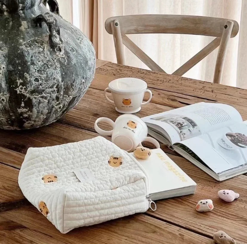 Sac Organisateur Élégant pour Poussette – Rangement Couches et Accessoires Bébé