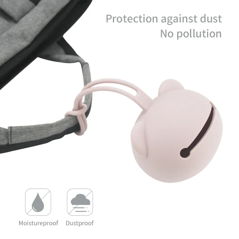Porte-Tétine Élégant en Silicone – Couleurs Pastel