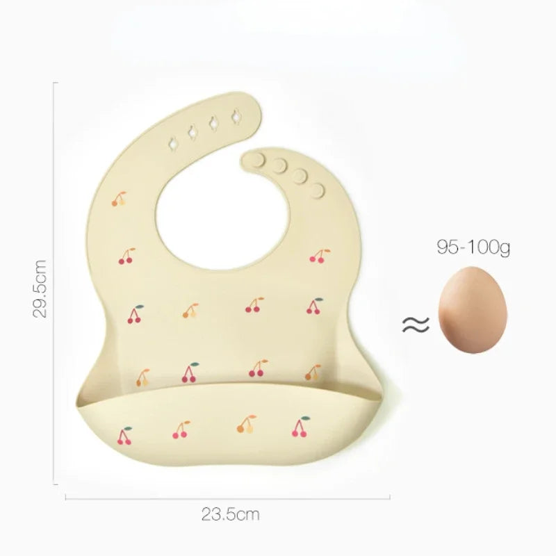 Bavoirs Élégants en Silicone - Collection Tendresse Pastel
