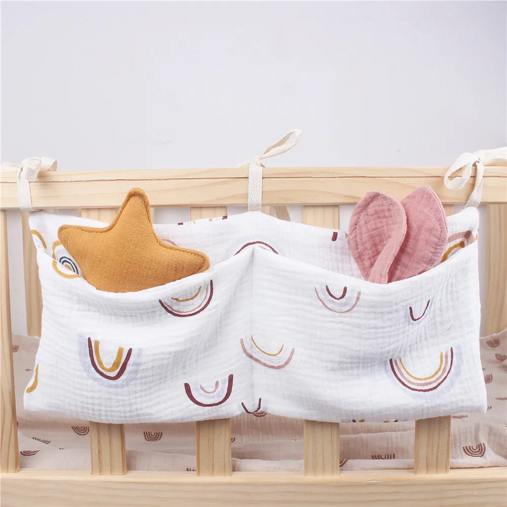 Organiseur de Lit Bébé - Rangement Élégant et Pratique