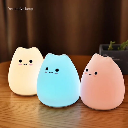 Veilleuse Chat Mignon - Lumière LED Douce