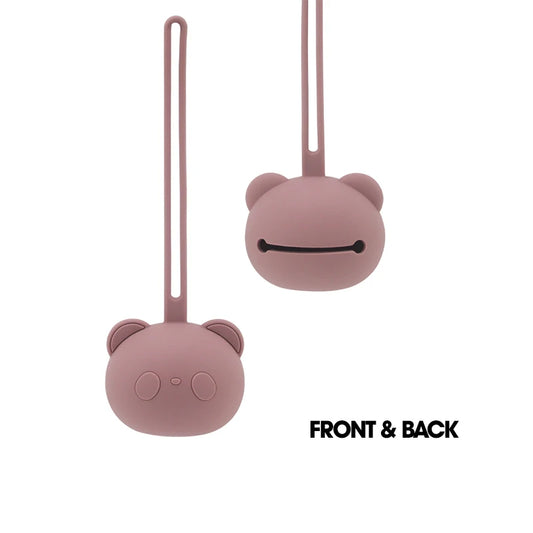 Porte-Tétine Élégant en Silicone – Couleurs Pastel