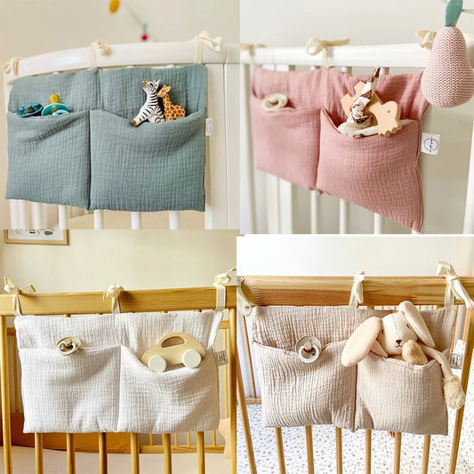Organiseur de Lit Bébé - Rangement Élégant et Pratique